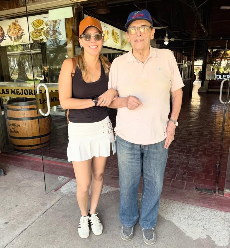 Maly Jorquiera y su papá | Instagram