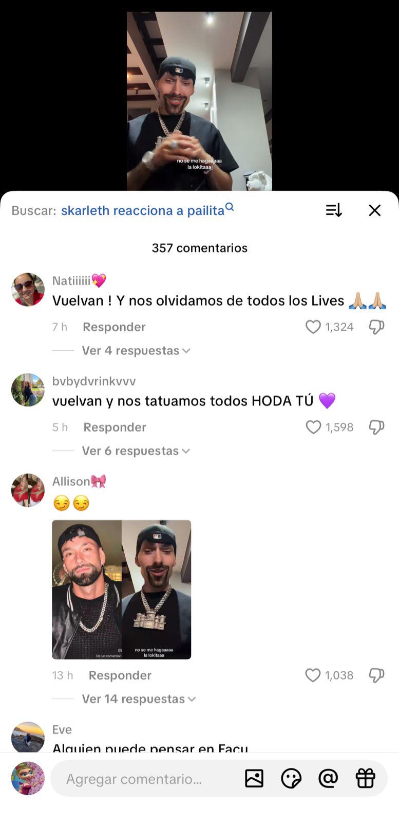 Comparaciones entre Pailita y expareja de Skar Labra | Instagram