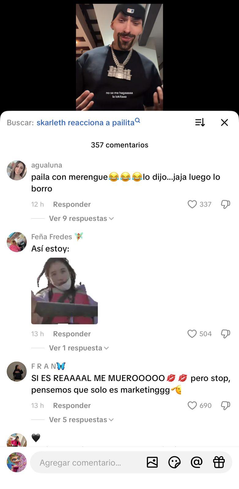 Reacciones por video de Pailita | I TikTok