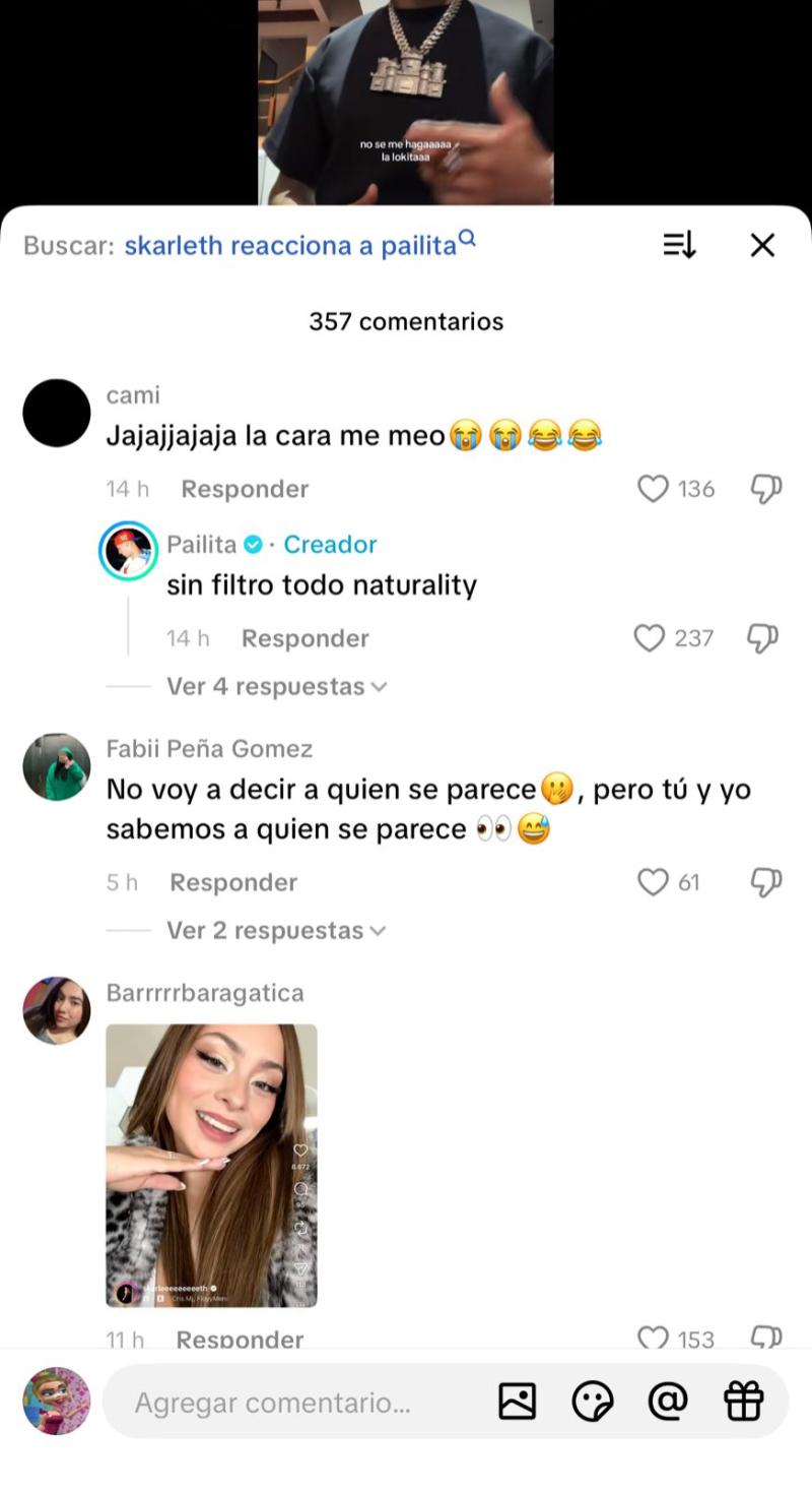 Reacciones por video de Pailita | I TikTok