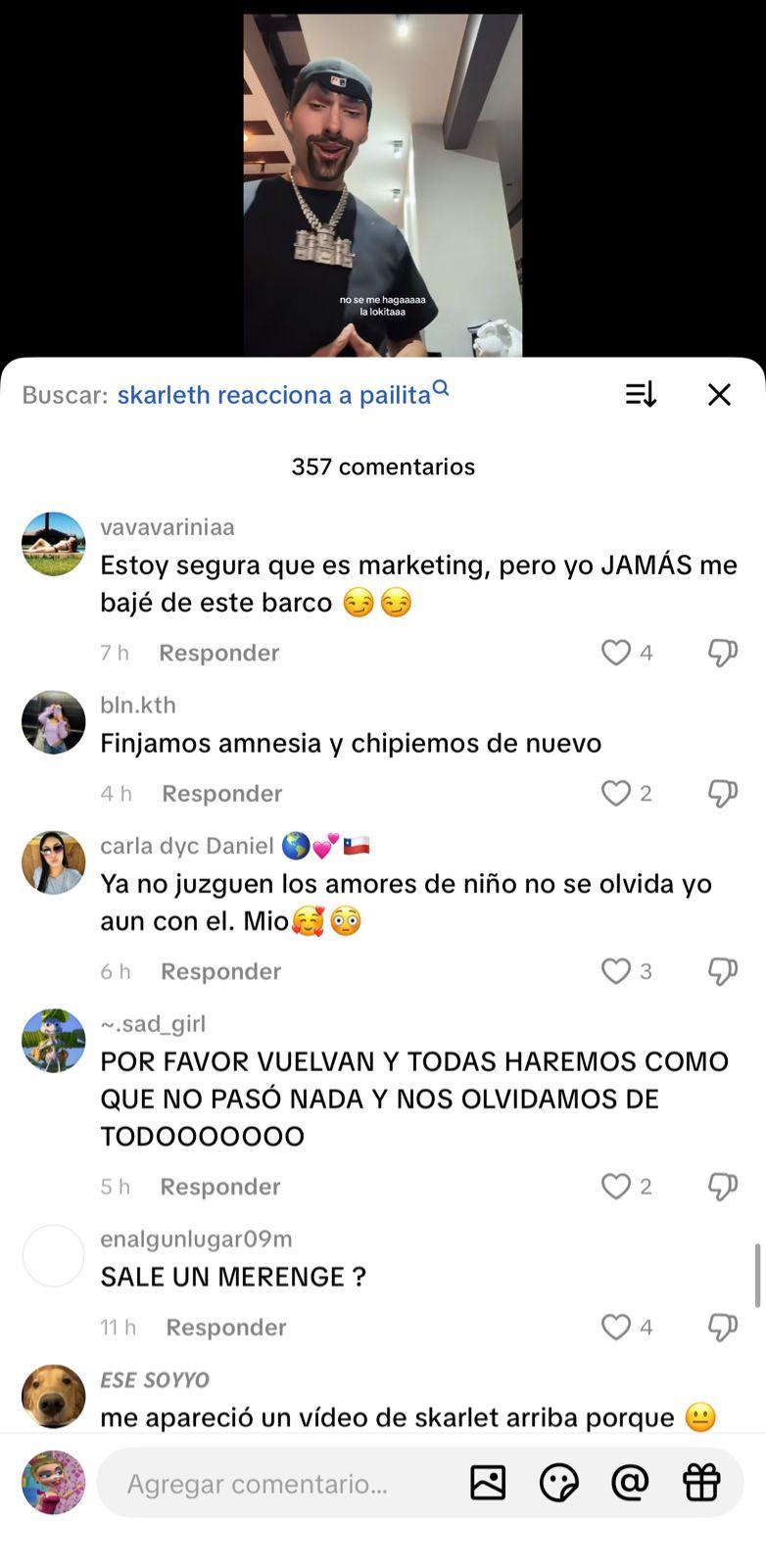 Reacciones por video de Pailita | I TikTok