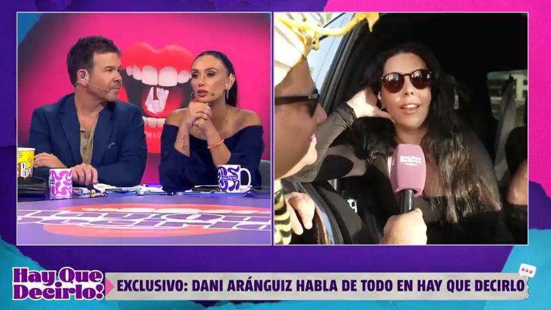Pamela Díaz hablando con Daniela Aránguiz y Cuco Cerda