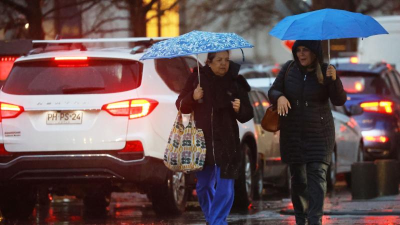 Lluvia en la Región Metropolitana - Créditos: ATON
