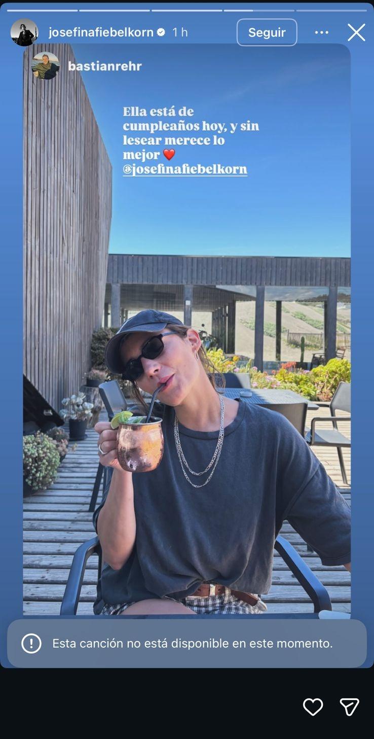 Josefina Fiebelkorn recibe romántico saludo | Instagram