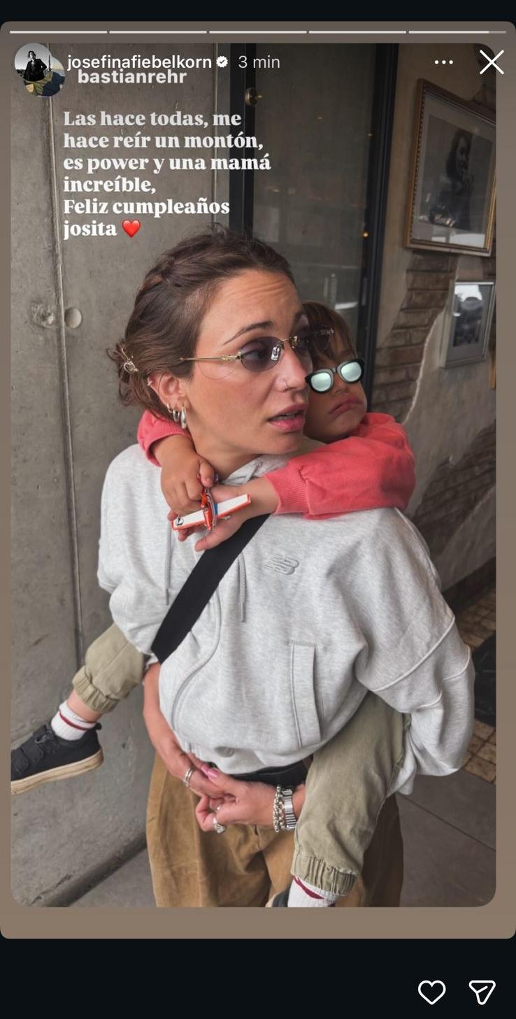 Josefina Fiebelkorn recibe romántico saludo de su pareja | Instagram