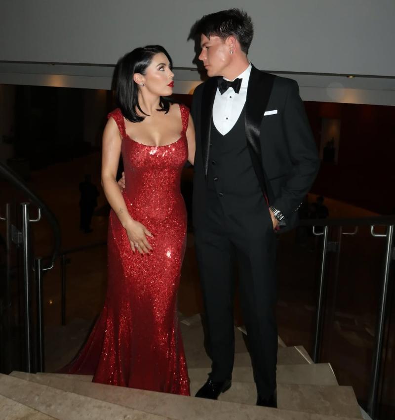 Daniela Aránguiz y Cuco Cerda durante Gala de Viña 2026 | Instagram