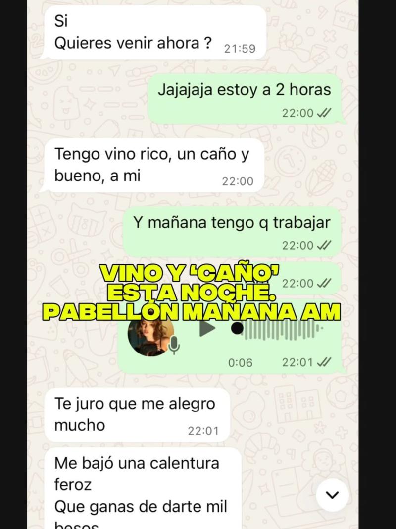 Nicole Block dio a conocer nuevos intercambios de mensajes con doctor Vidal | Instagram