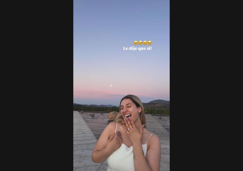 Carlita dio el sí a Matt Hunter