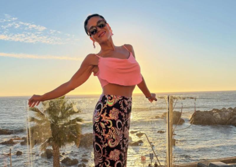 Kathy Orellana se mostró disfrutando de un viaje