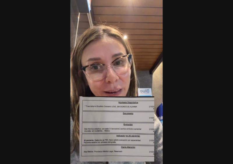 El parte médico compartido por Cecilia Gutiérrez