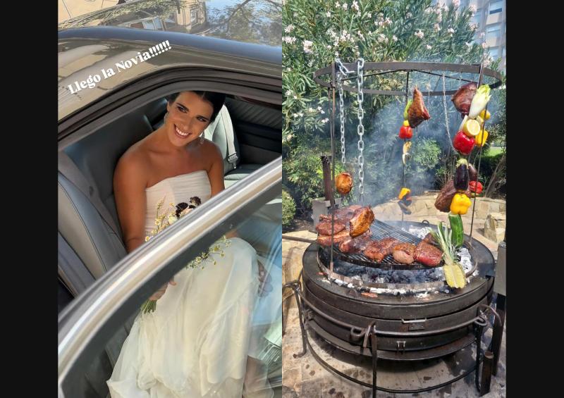 Mario Velasco también publicó otras imágenes del matrimonio al que asistió con su hija