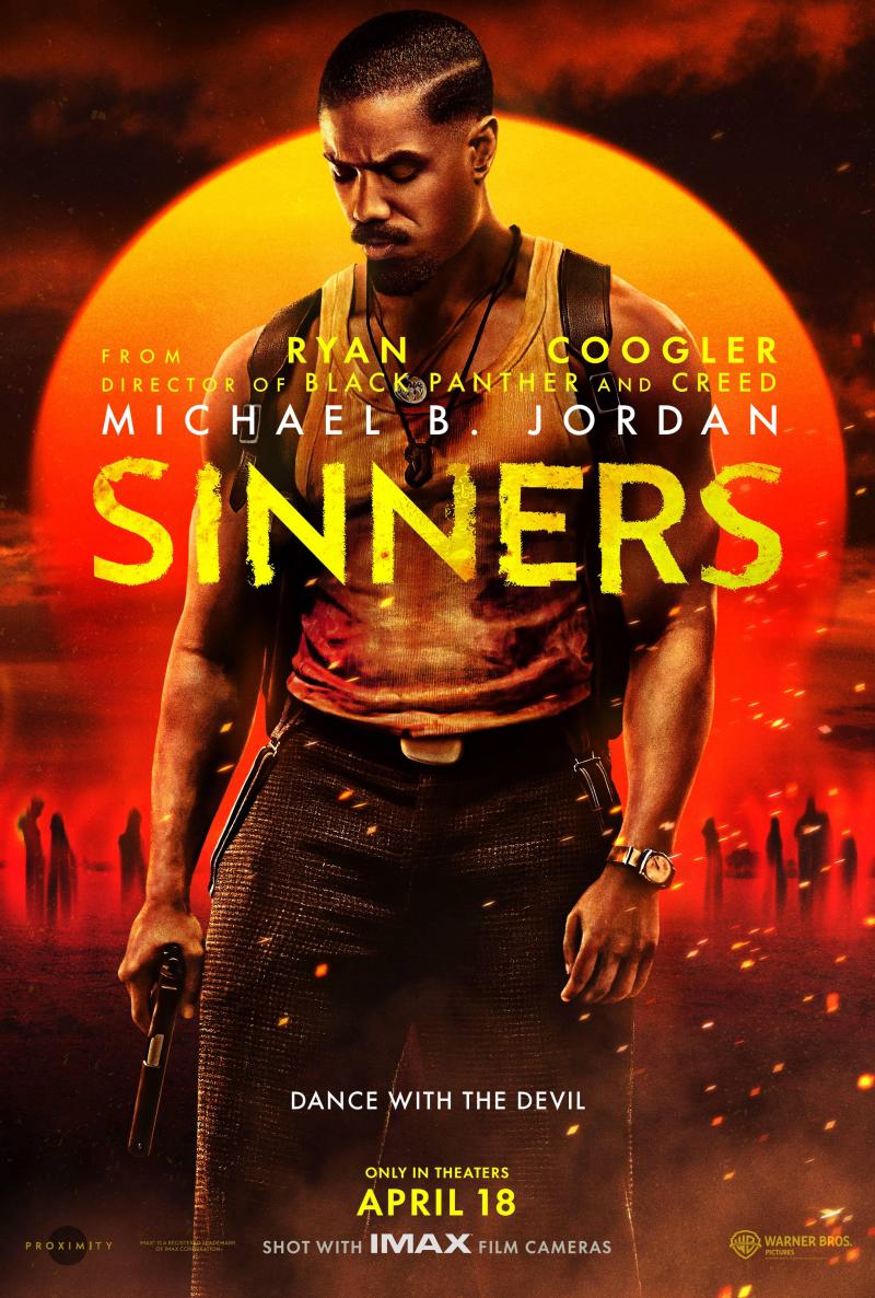 Póster oficial de Sinners, película nominada 16 veces a los Oscar