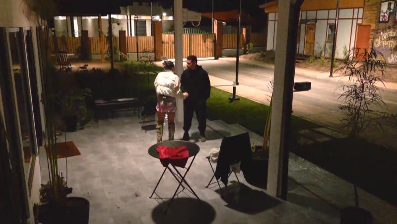 Catalina Gaete y Farid Muci en Vecinos al límite