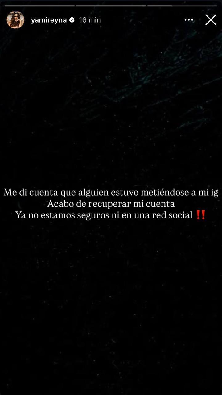 Historia de Yamila Reyna | Instagram