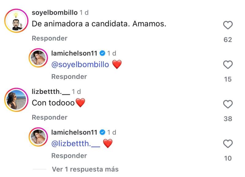 Comentarios sobre post de Ignacia Michelson | Instagram