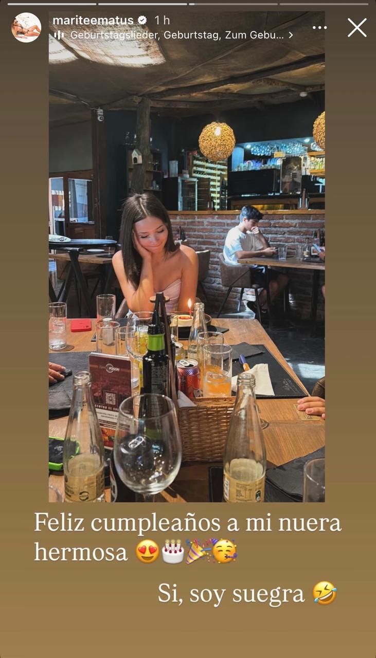 Historia de Marité Matus | Instagram