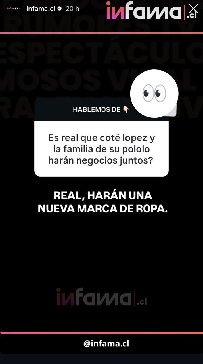 Nuevo negocio de Coté López | Infama