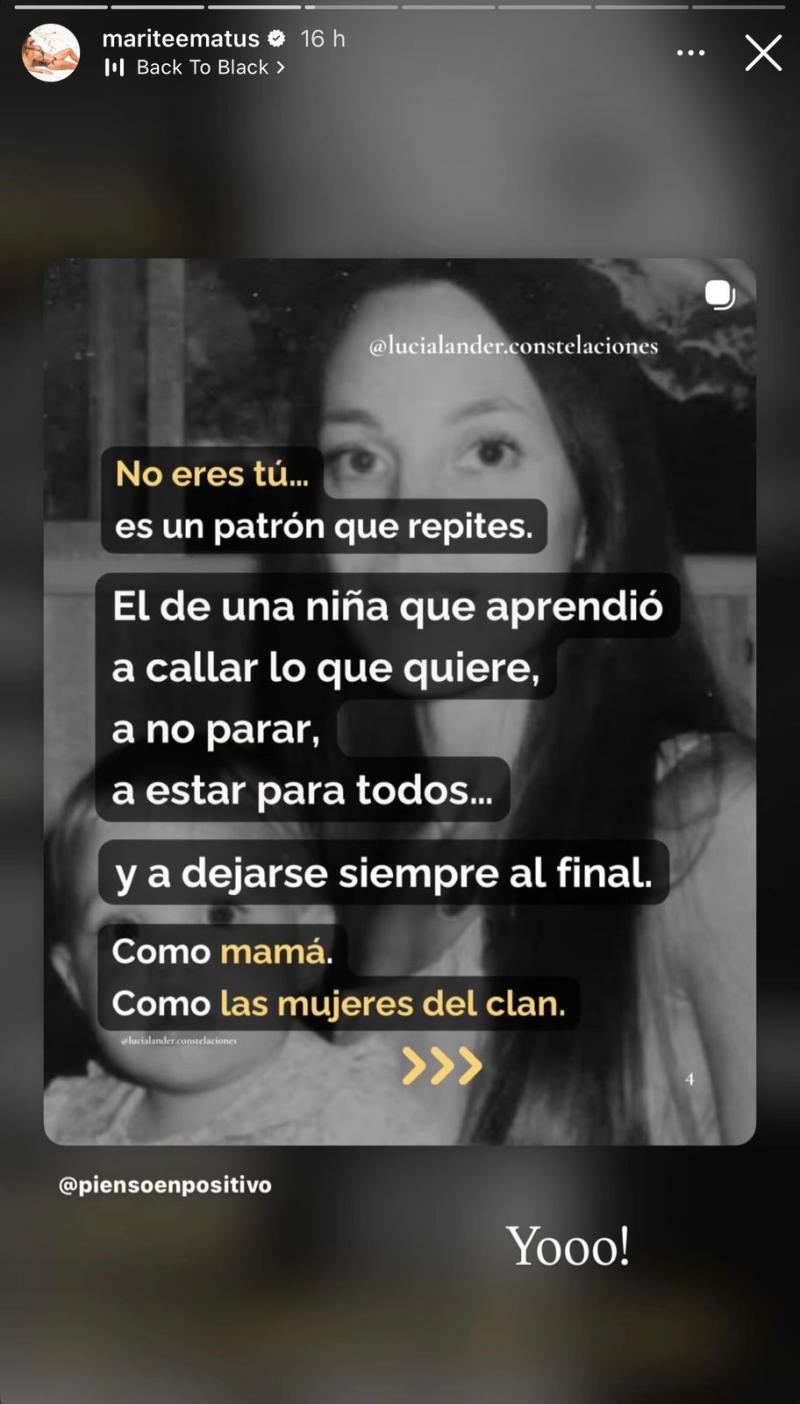 Publicaciones de Marité Matus en sus redes sociales - Captura