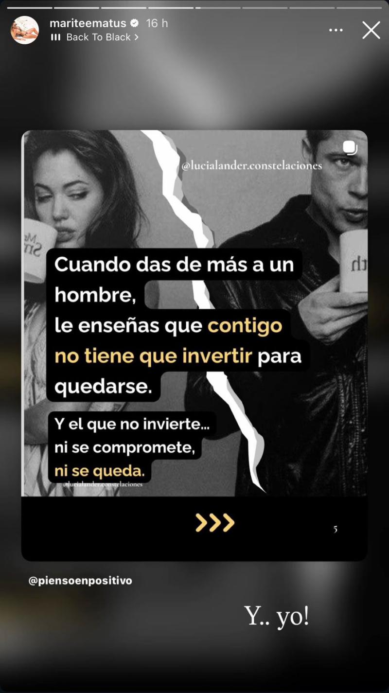 Publicaciones de Marité Matus en sus redes sociales - Captura