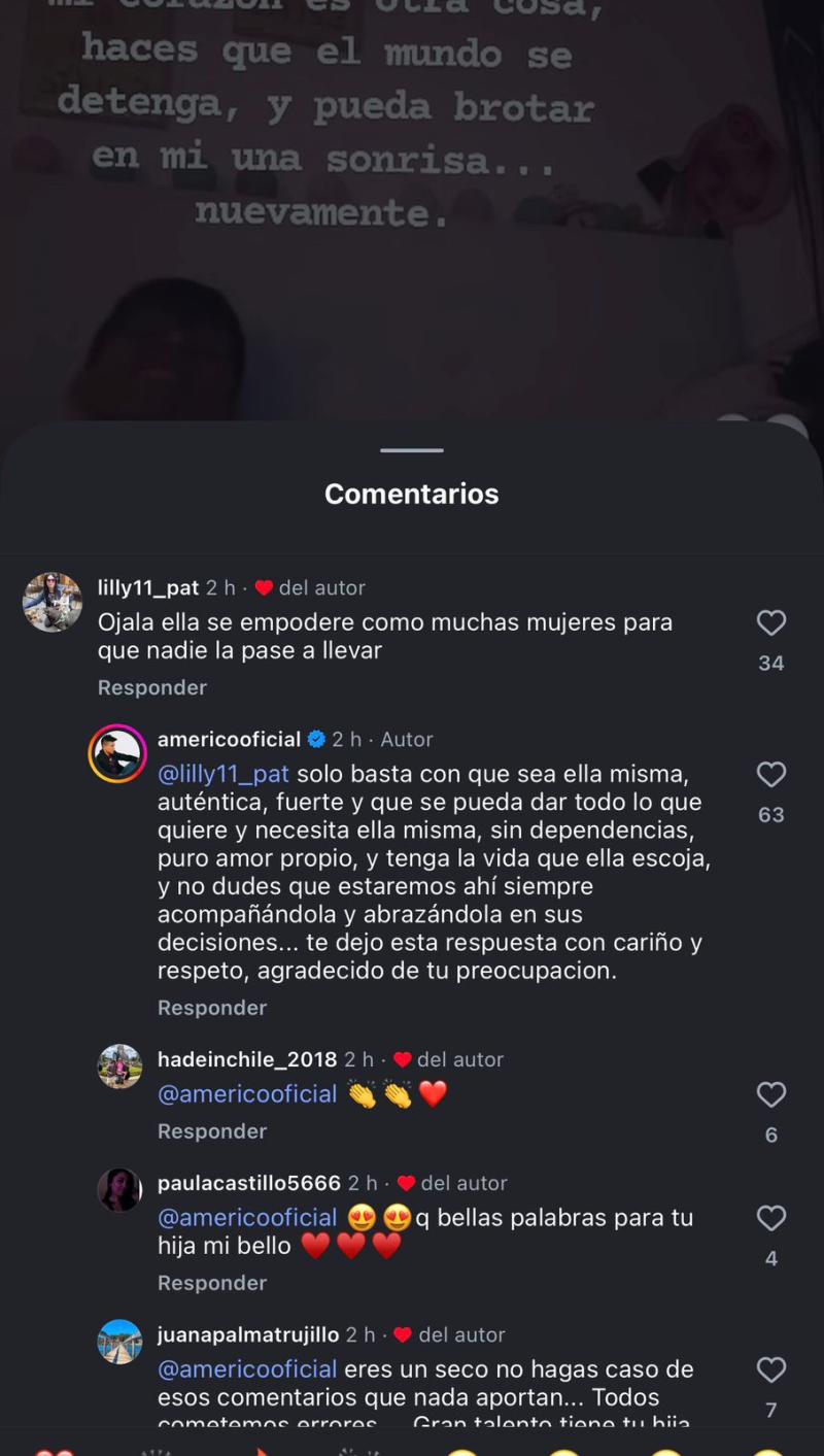 La respuesta de Américo a polémico comentario en sus redes - Captura