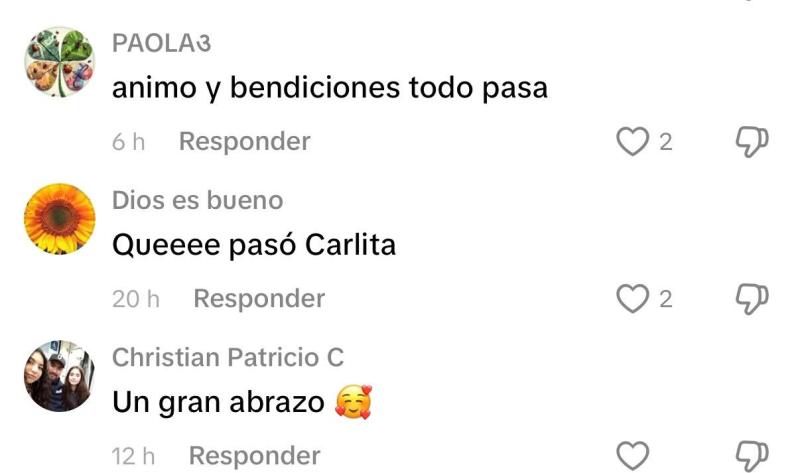 Comentarios en video de Carla Cáceres | TikTok