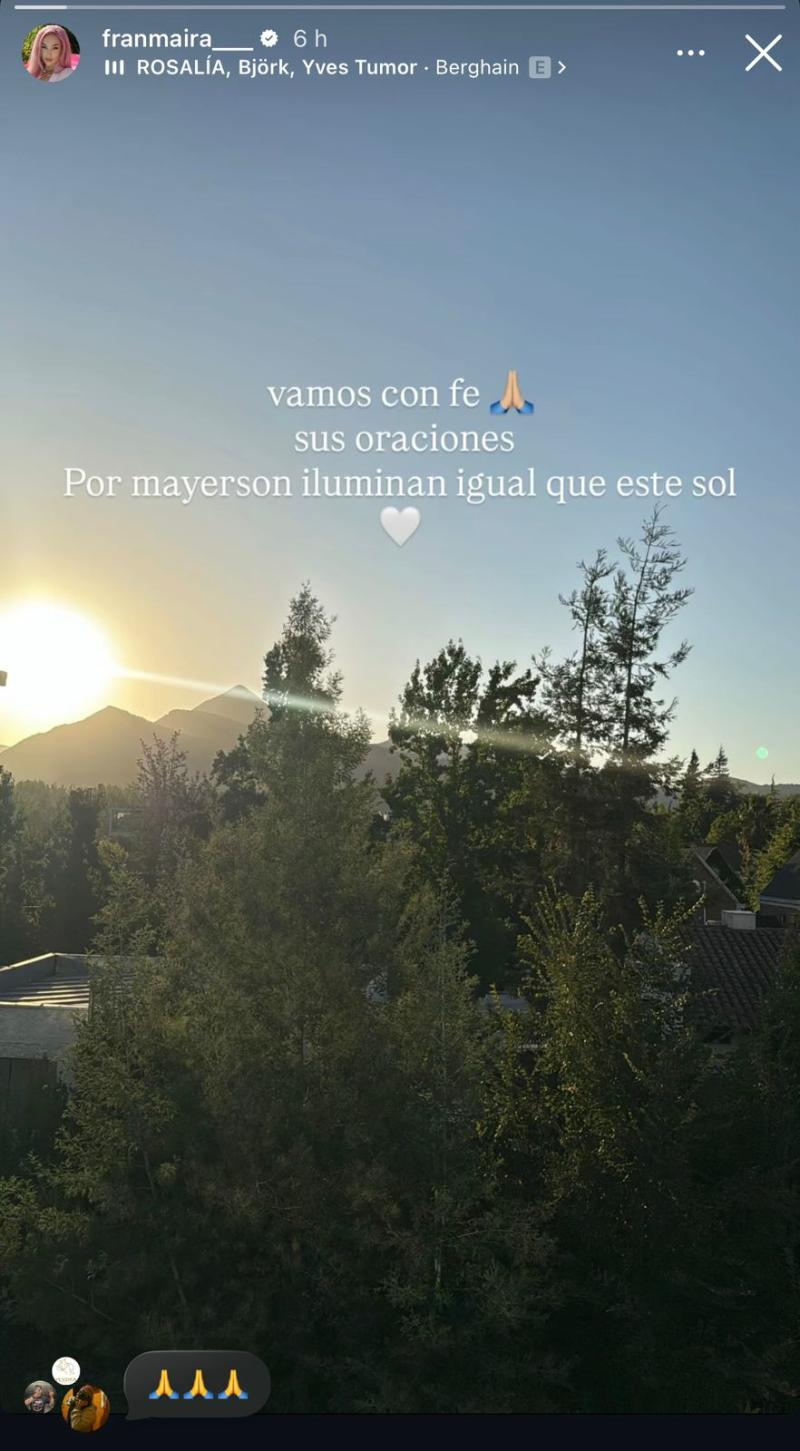 El nuevo mensaje de Fran Maira en redes sociales tras protagonizar atropello - Instagram