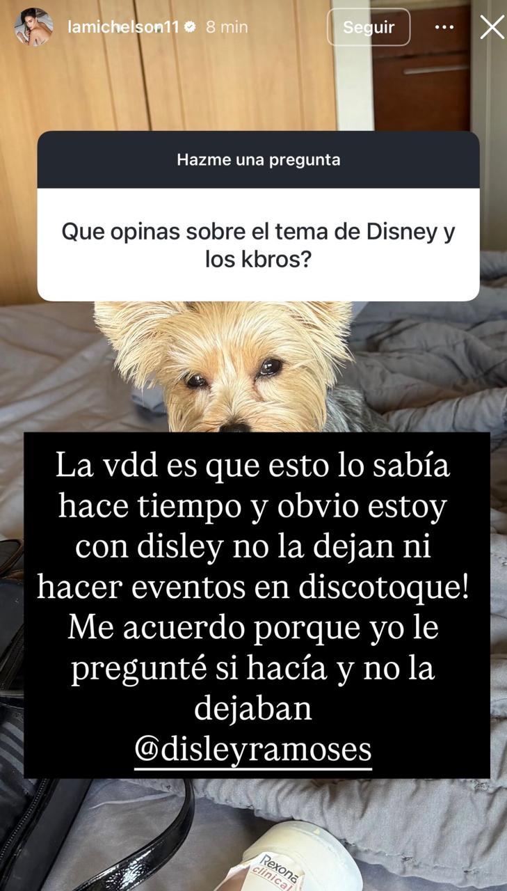 Declaraciones de Ignacia Michelson sobre Disley Ramos | Instagram