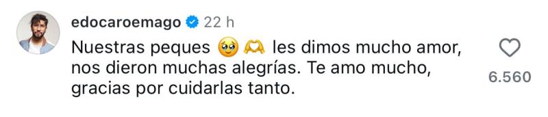 Comentario de Edo Caroe | Instagram