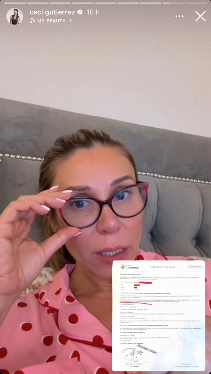 El parte médico compartido por Cecilia Gutiérrez | Instagram