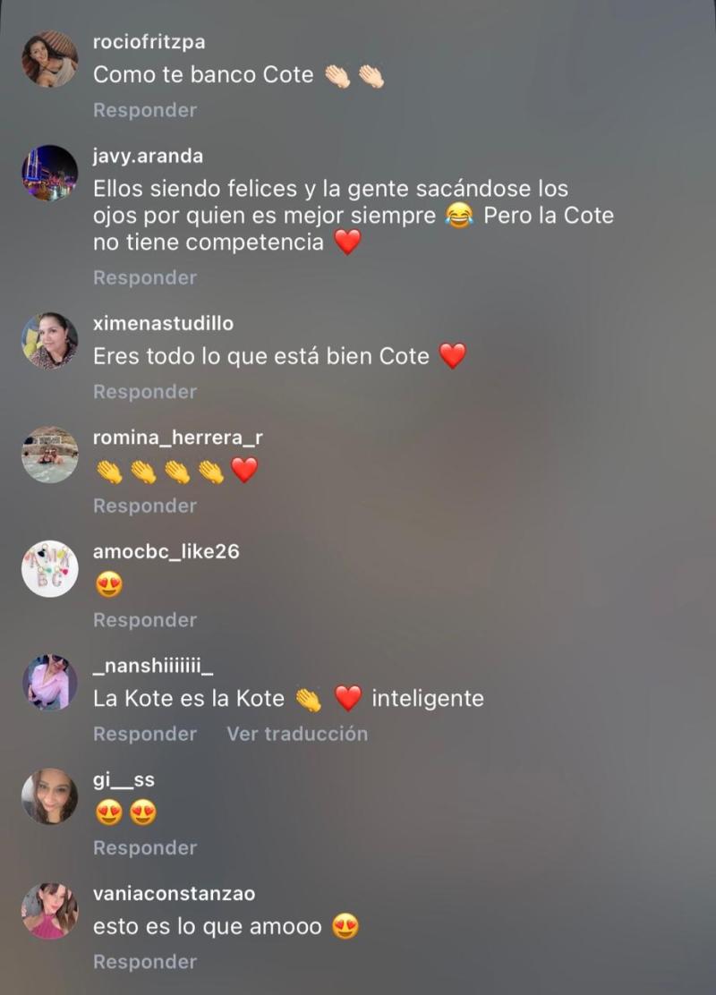 Comentarios en historia de Coté López | Instagram