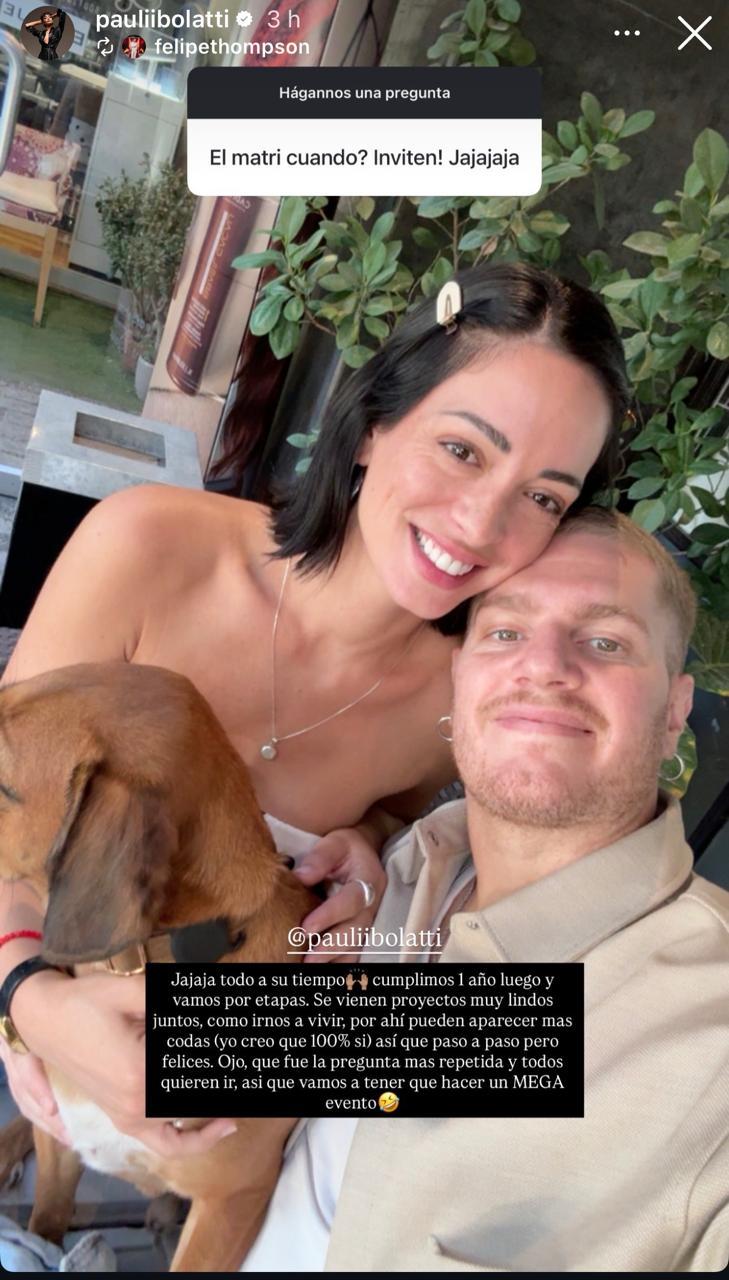 Felipe Thompson y Paula Bolatti