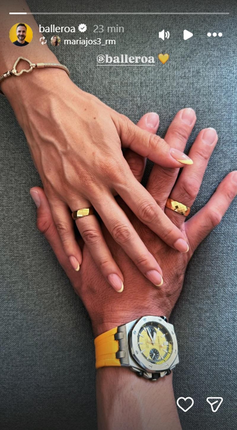 Álvaro Ballero encendió rumores de compromiso tras singular fotografía | Instagram