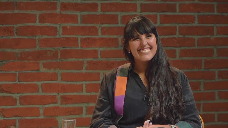 Bárbara Hernández en "El Giornalista". Créditos: 13C