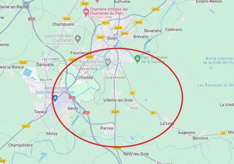 Área de búsqueda de Narumi Kurosaki | L’Est Républicain