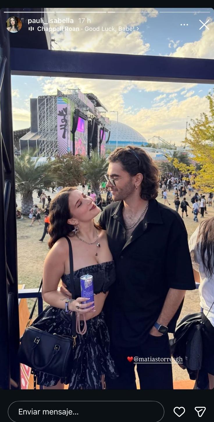 Pauli Fischer, integrante de Los Kbros, sube romántica foto junto a Matías Torres, hijo de Pato torres | Instagram