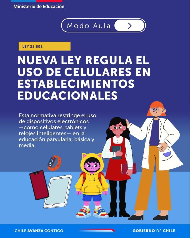 La prohibición de celulares comienza en marzo