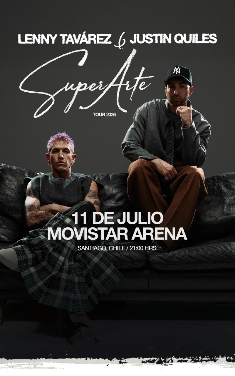 Lenny Tavárez y Justin Quiles se presentarán en el Movistar Arena.