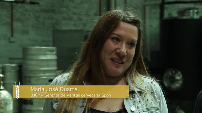 María José Duarte en programa "Cerveza: Otra historia de Chile". Créditos: 13C