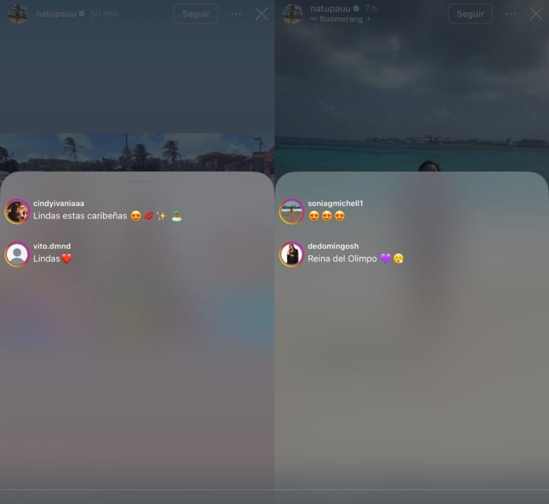 Comentarios en fotos de Natu Pau | Instagram