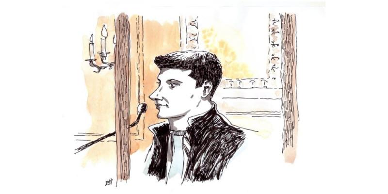 Dibujo de Philippe Dolé | Nicolás Zepeda juicio 2026