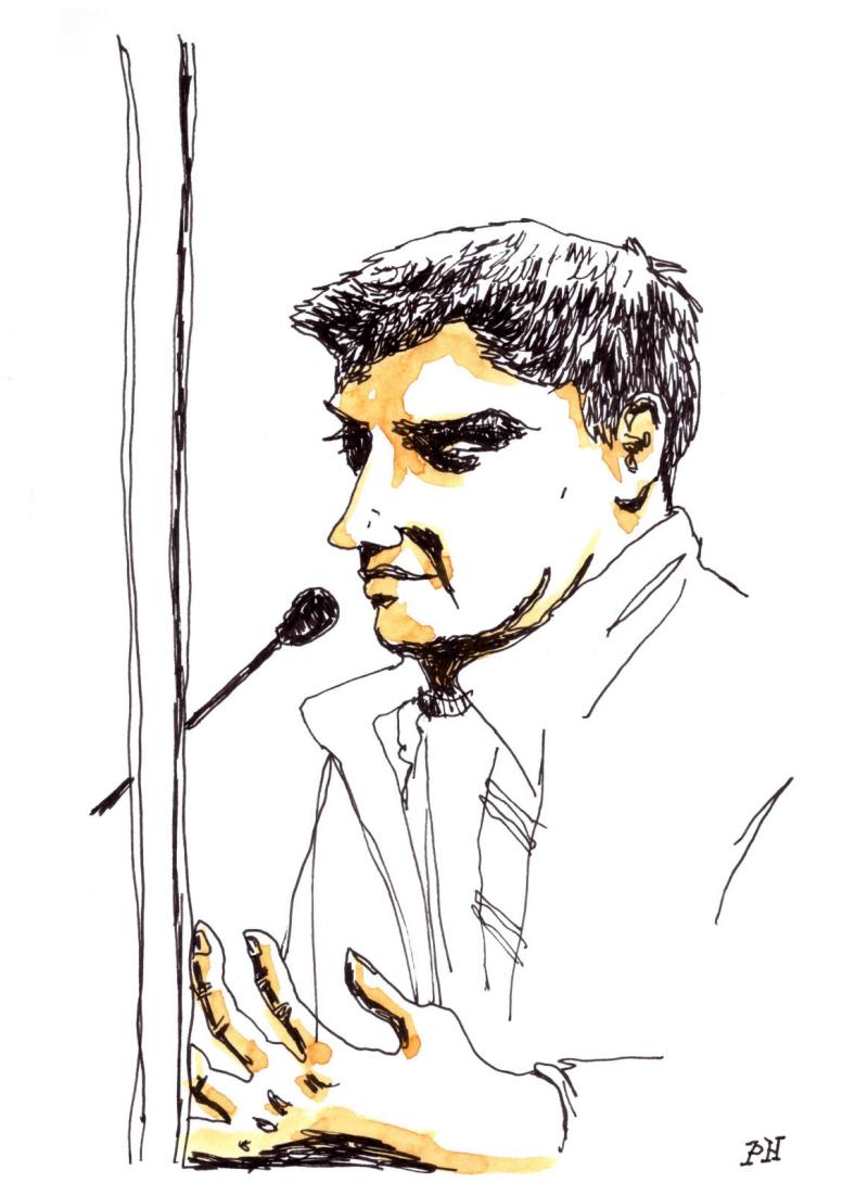 Nicolás Zepeda | Dibujo de Philippe Dolé