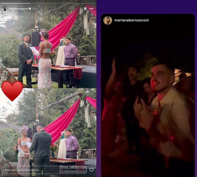 Jorge Arecheta y Octavia Bernasconi se dejan ver juntos en una boda familiar | Instagram