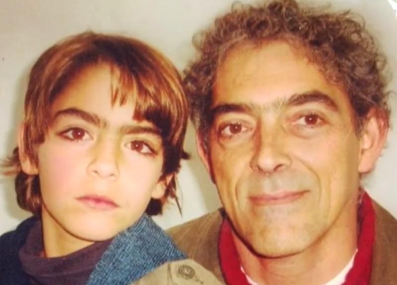 Gabriel del Carril junto a su hijo Pedro