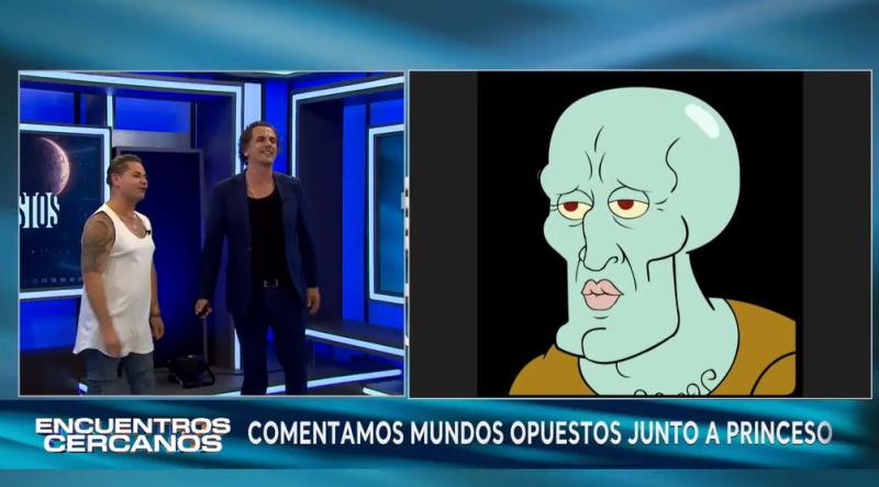 Compararon a Princeso con "Calamardo hermoso".