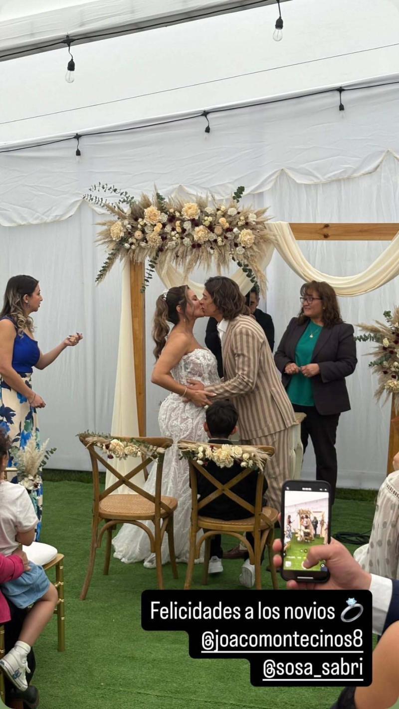 Boda de Sabrina Sosa y Joaquín Montecinos | Instagram
