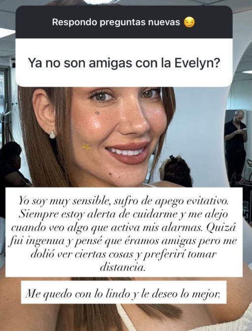 La respuesta de Valentina Concha en Instagram