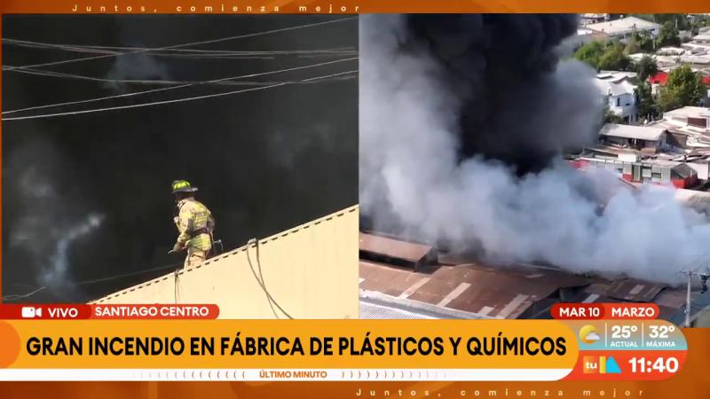 Megaincendio en Santiago Centro | Tu Día