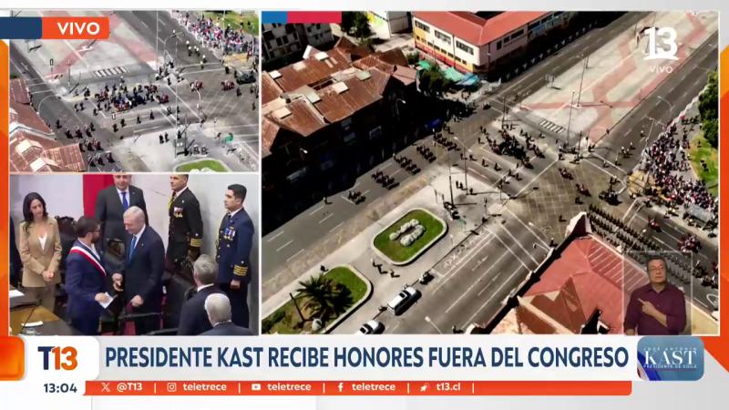 Cambio de mando presidencial | Gabriel Boric y José Antonio Kast | Captura T13