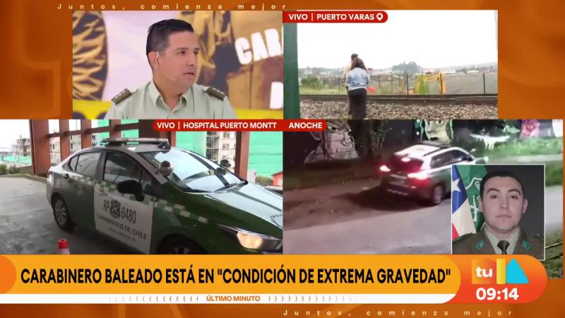 Carabinero baleado está en "condición de extrema gravedad" | Tu Día