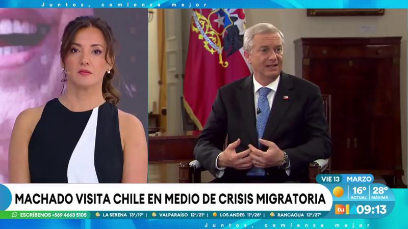 Machado visita Chile en medio de crisis migratoria | Tu Día